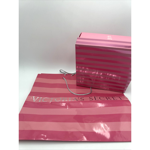 2- Vintage Victoria’s Secret Shopping Gift Bags And Box - Picture 1 of 9